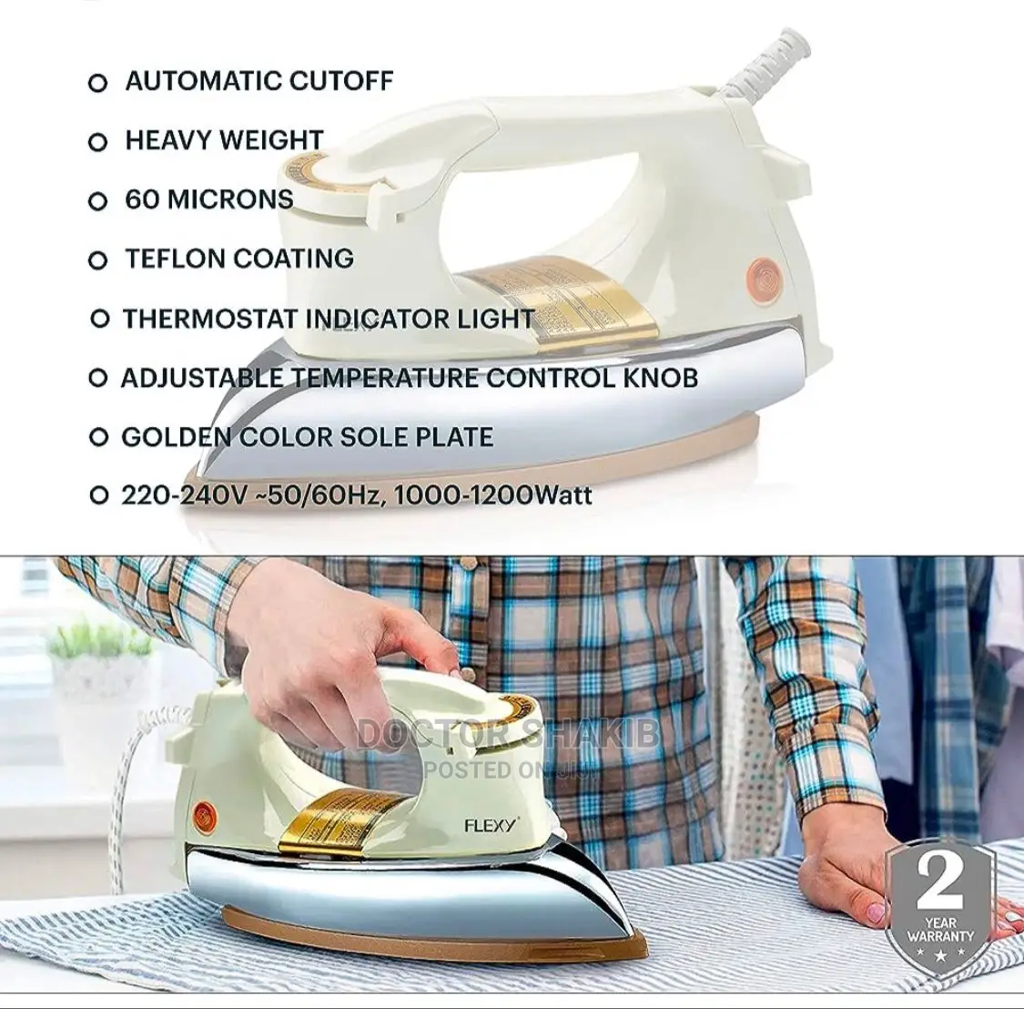 Heavy Duty Dry Iron Box