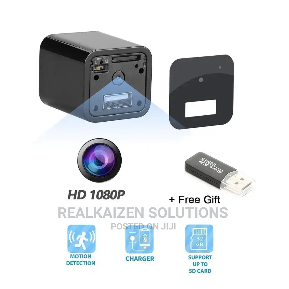 Mini Wifi 1080P Security SD Card Spy Charger Camera