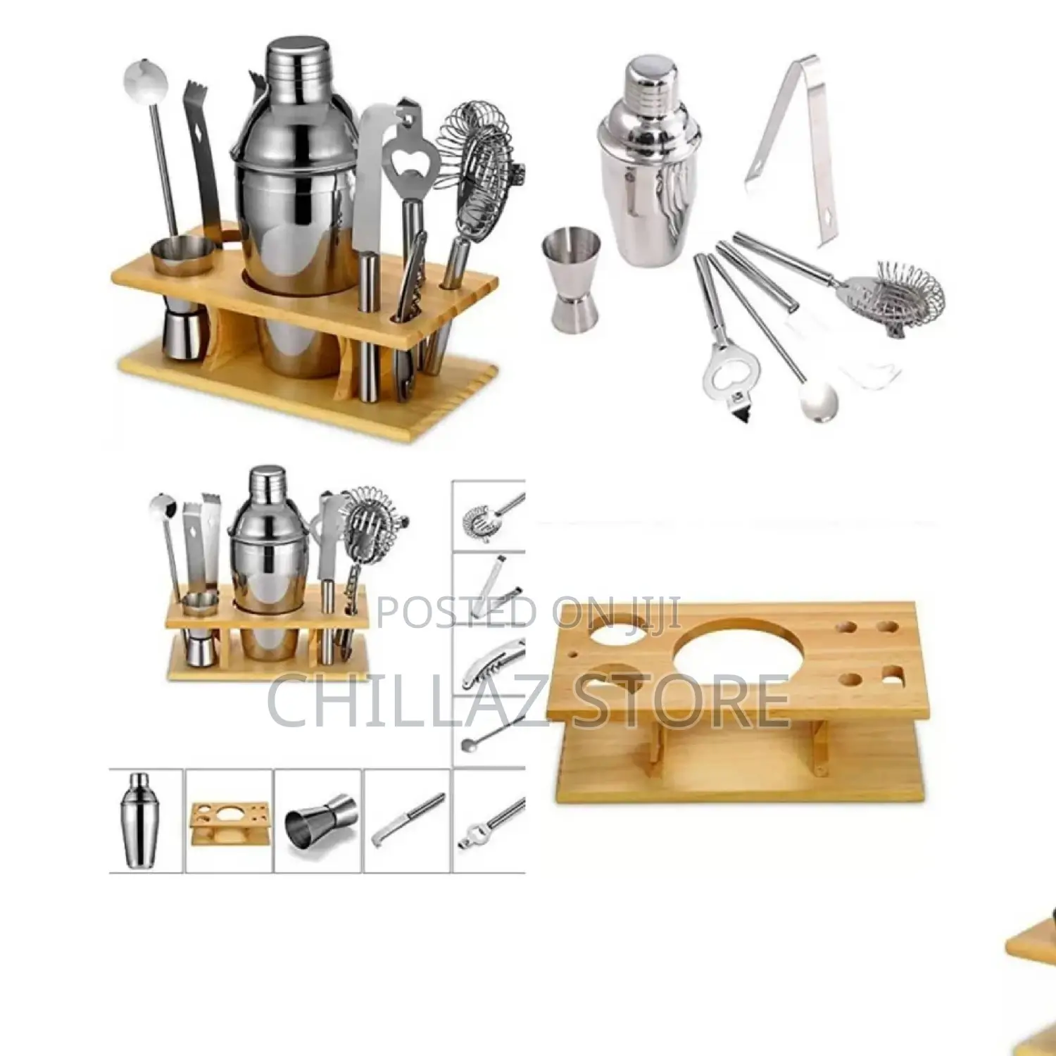Stainless Steel Cocktail Shaker Set.