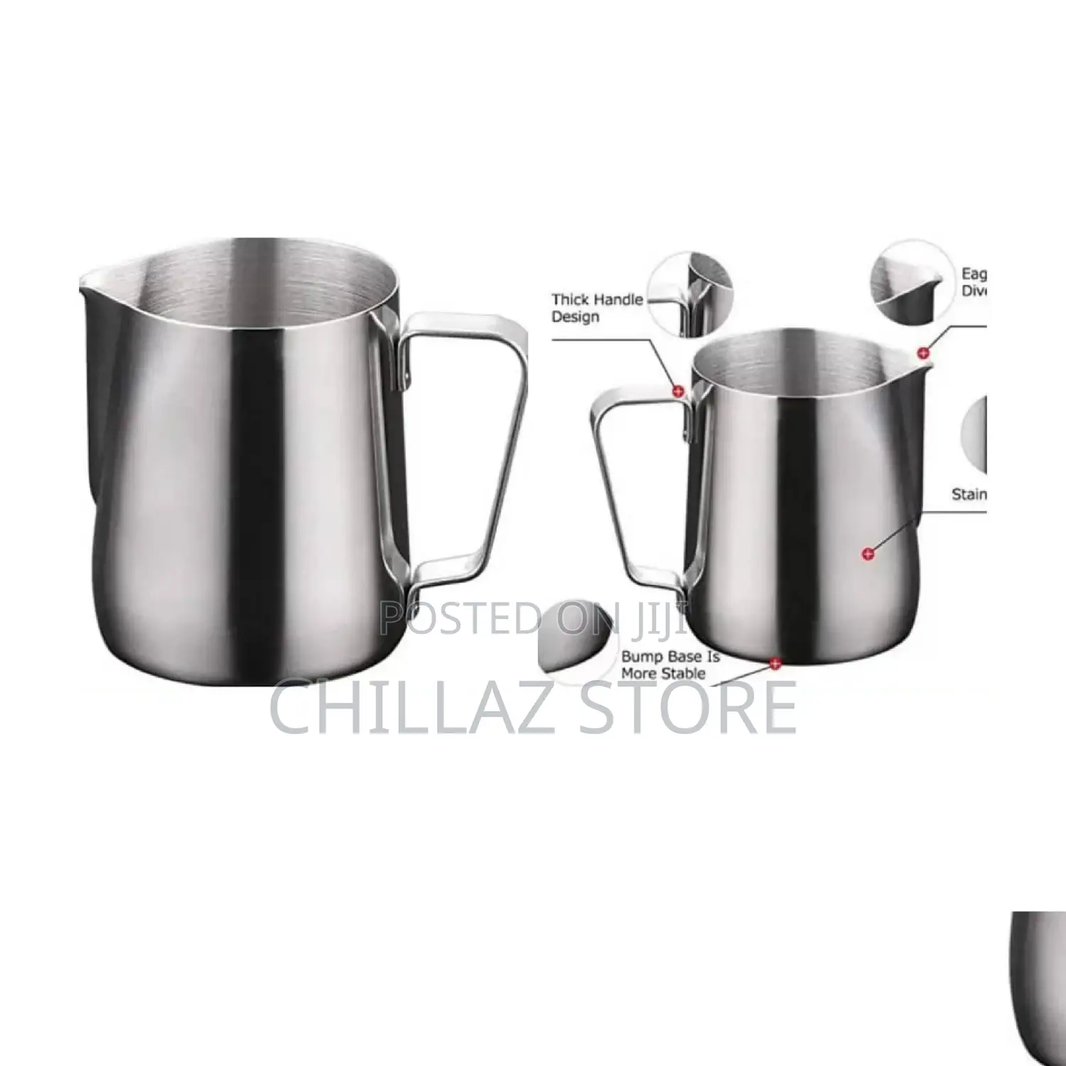 Stainless Steel Milk Frothing Jug.