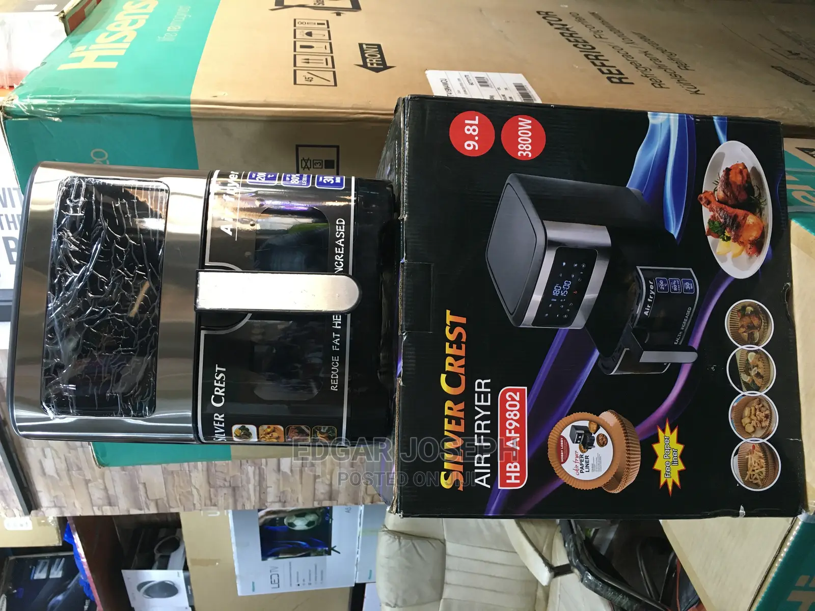 9.5L Air Fryer Sliver Crest