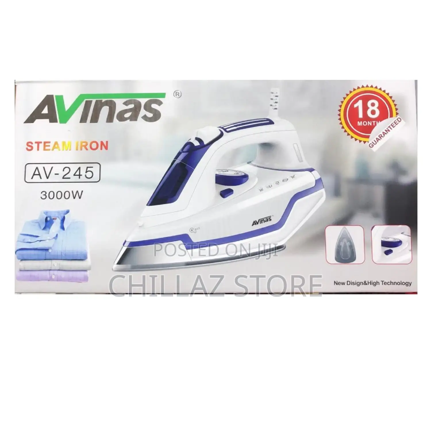 Avinas Steam Iron.3000 Watts