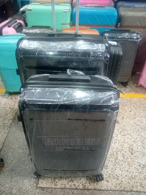 Rubber Plastic Suitcase.Medium.( Black)