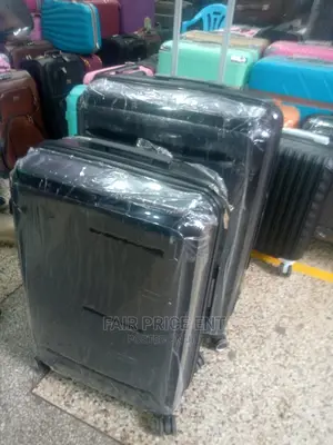 Rubber Plastic Suitcase.Medium.( Black)