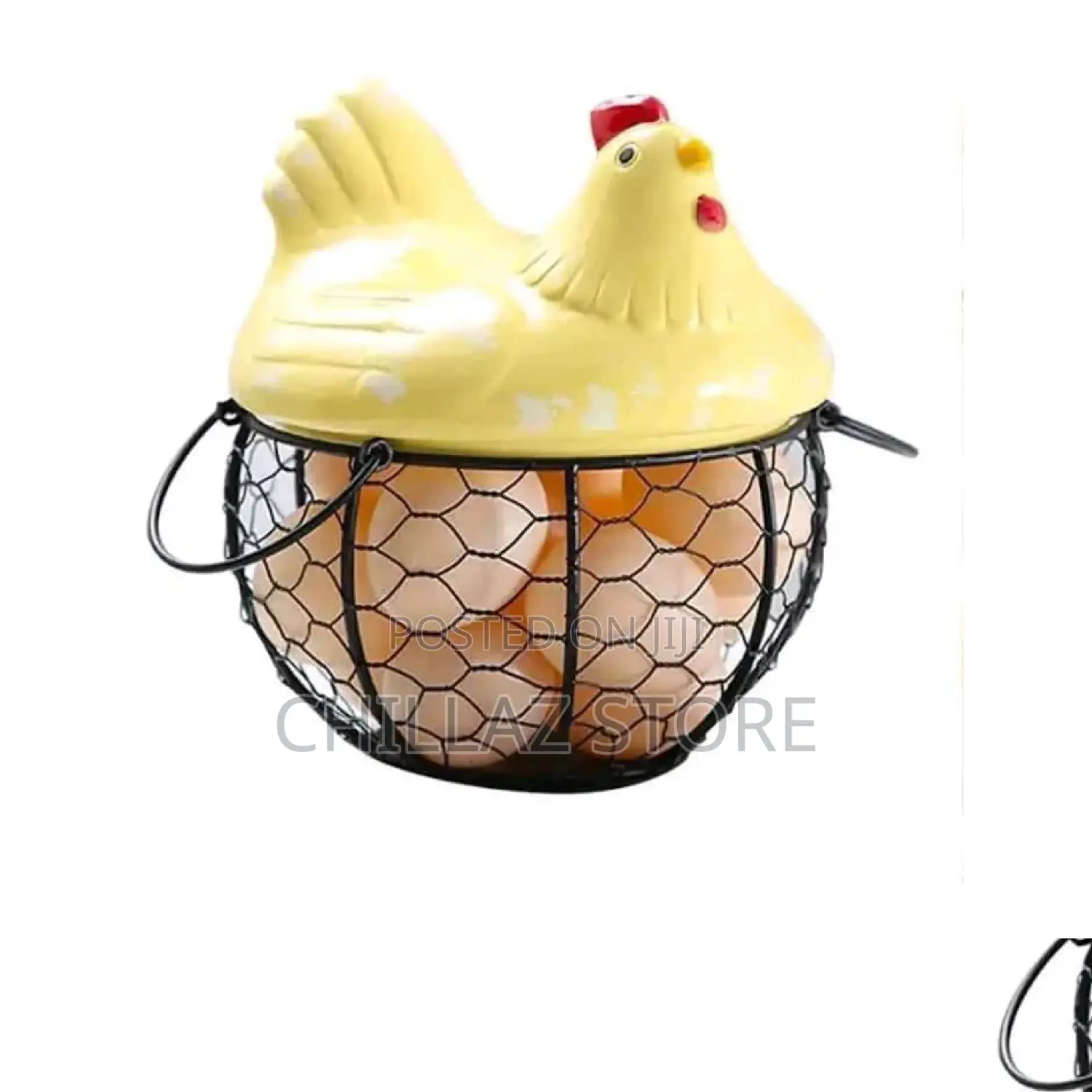 Iron Egg Storage Basket.