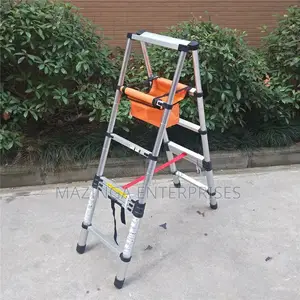A Shape 6.4meters Aluminium Telescopic Ladder(10 Steps)