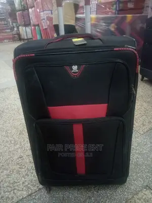 Vip Executive Cloth Suitcase.Large( Black and Red)