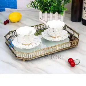 Glass Mirror Trays.