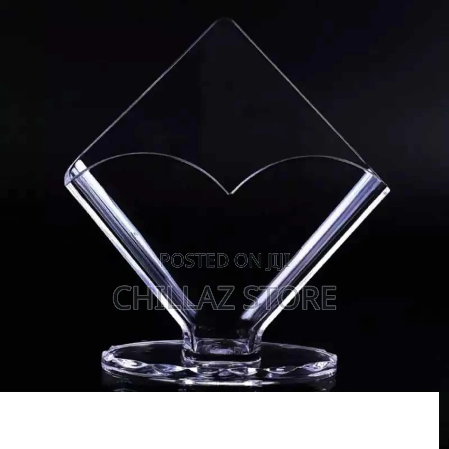 Transparent Napkin Holder.