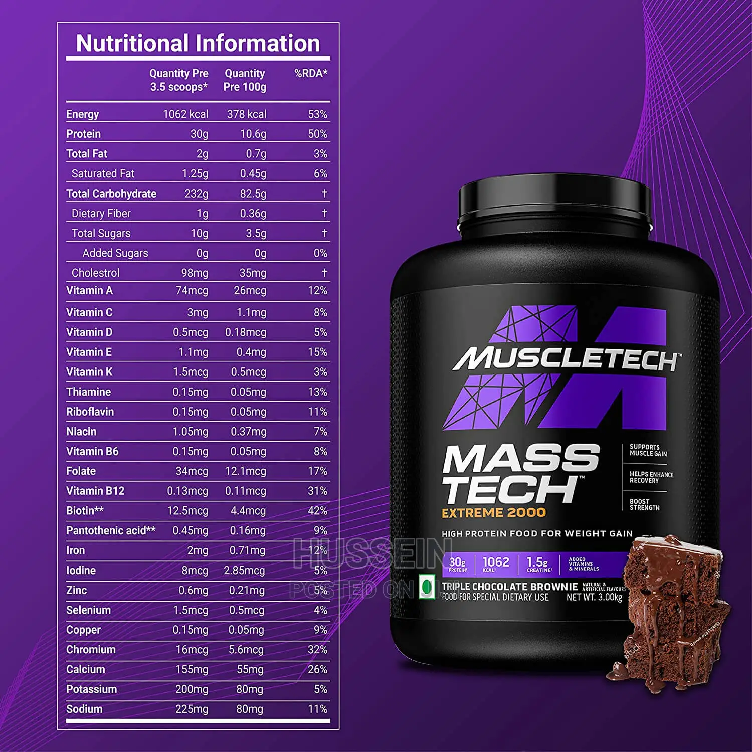 Muscletech Mass Gainer Mass-Tech Extreme 2000 (2.72kg)