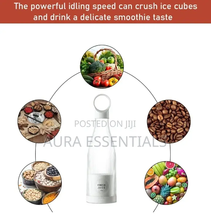 Portable Wireless Charging Personal Size Blender