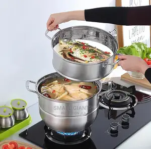 Steamer, Household Stainless Steel 3-layer Cooking Pot