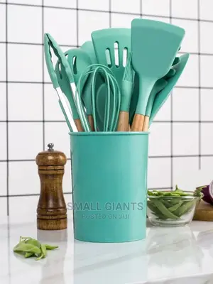 12pcs Cooking Tool With Storage Bucket Set