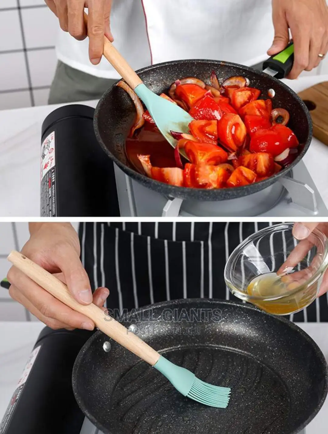 12pcs Cooking Tool With Storage Bucket Set
