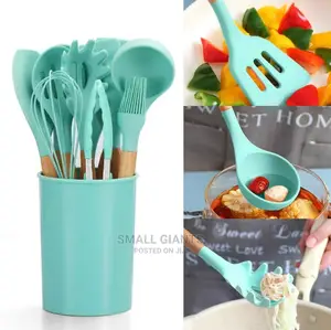 12pcs Cooking Tool With Storage Bucket Set