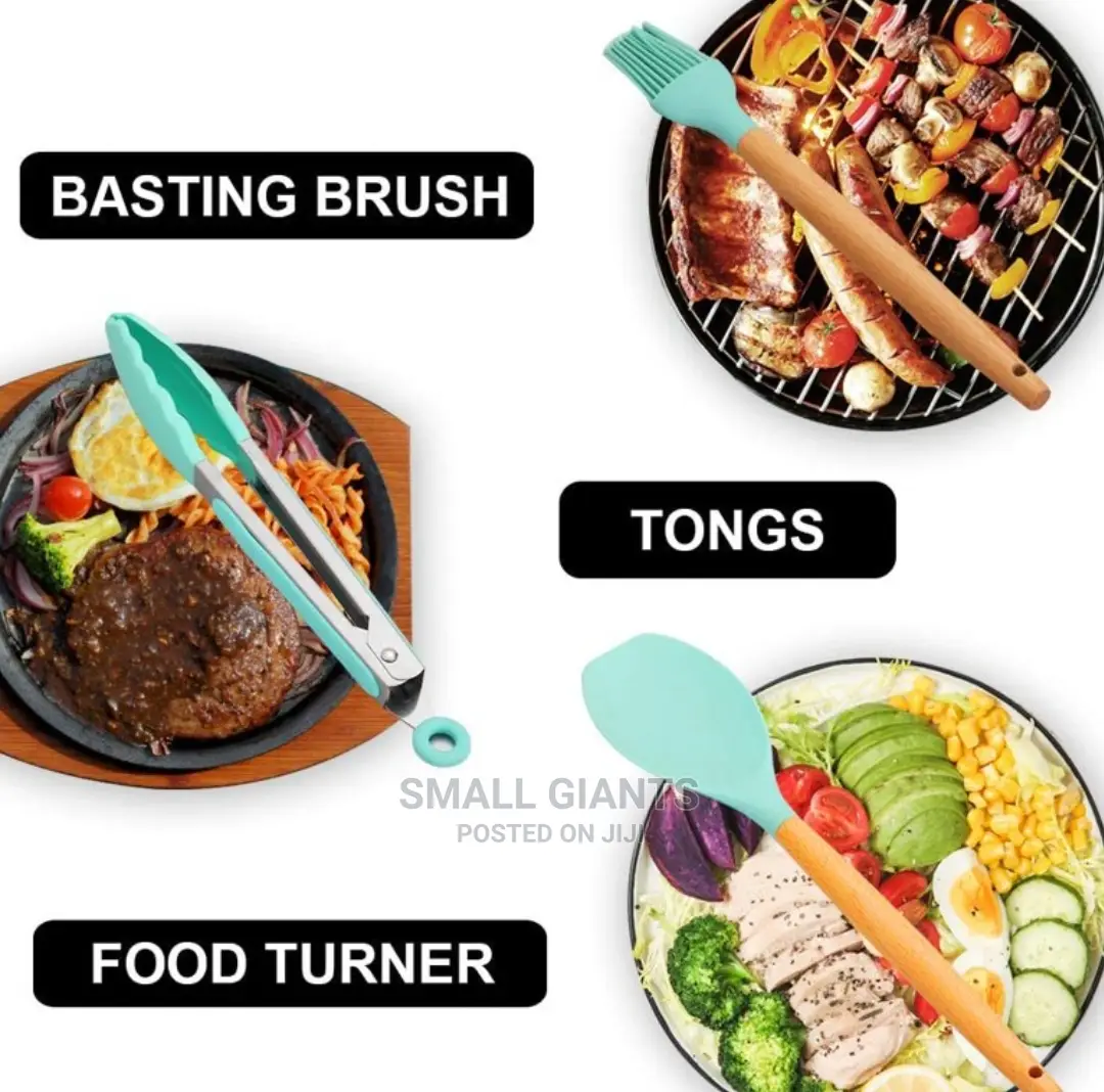 12pcs Cooking Tool With Storage Bucket Set
