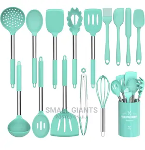 16pcs Kitchen Utensil Set With Stainless Steel Handle
