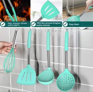 16pcs Kitchen Utensil Set With Stainless Steel Handle