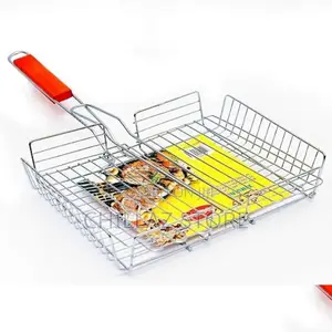 Stainless Steel BBQ Grill Basket.