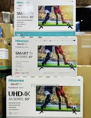 Hisense 40inch, 43inch 50inch Uhd Smart TVS Available