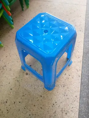 Plastic Stool, Blue