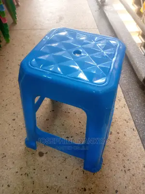 Plastic Stool, Blue
