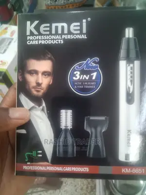 Kemei 3 in 1 Hair,Nose Ear Trimmer