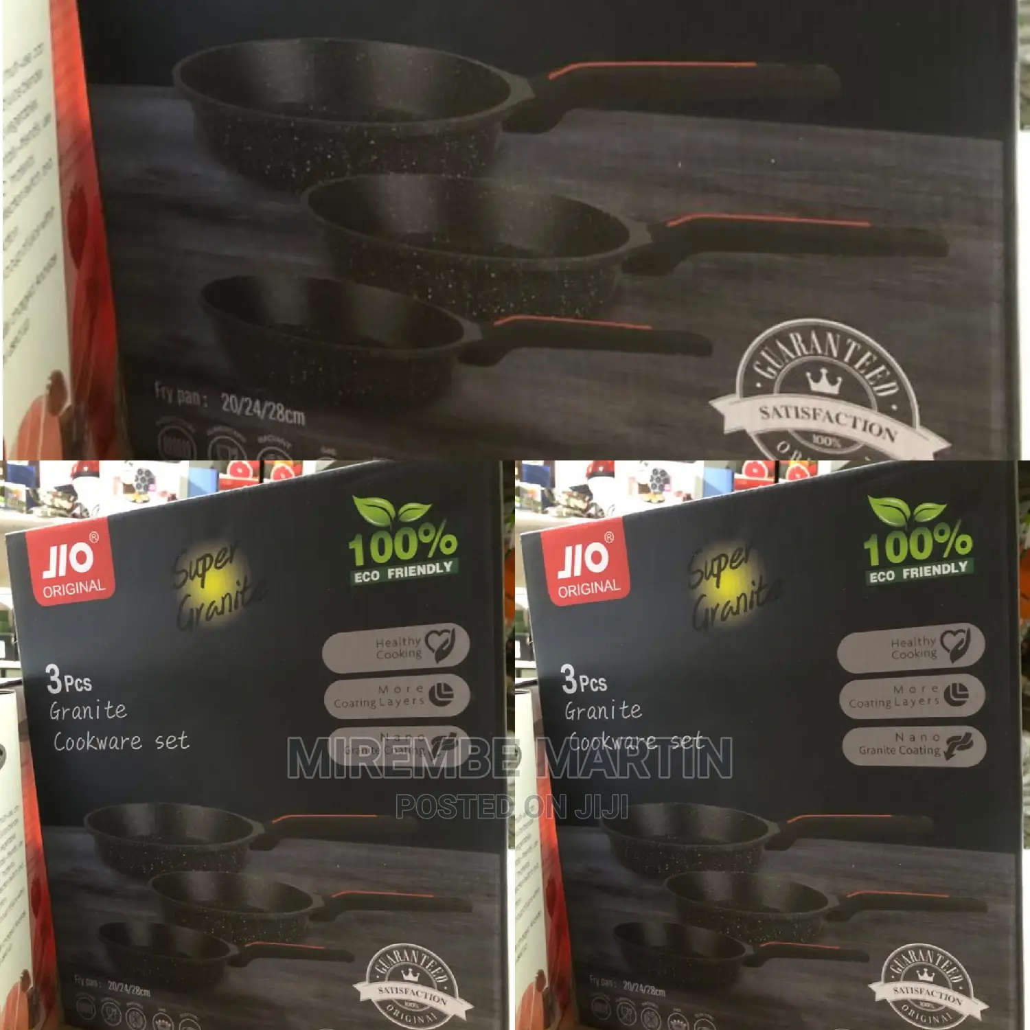 Black Frying Pan Set