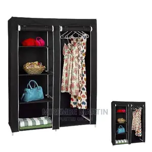 Black in Color Portable Wardrobe