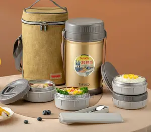 4 Tier Double Wall Container Insulated Lunch Box