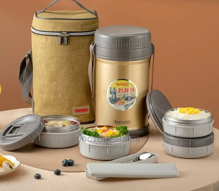 4 Tier Double Wall Container Insulated Lunch Box