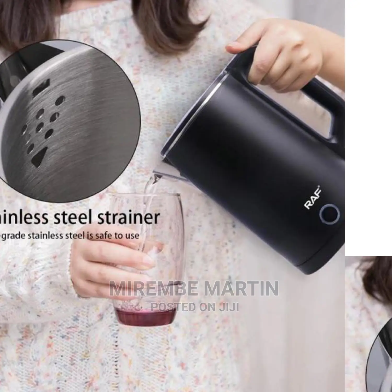 Black Raf Electric Kettle