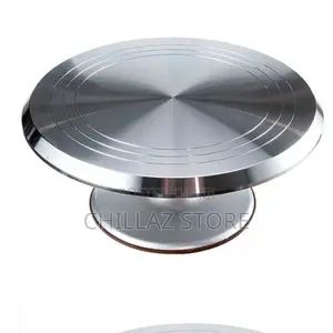 Stainless Steel Rotating Cake Turntable Stand.