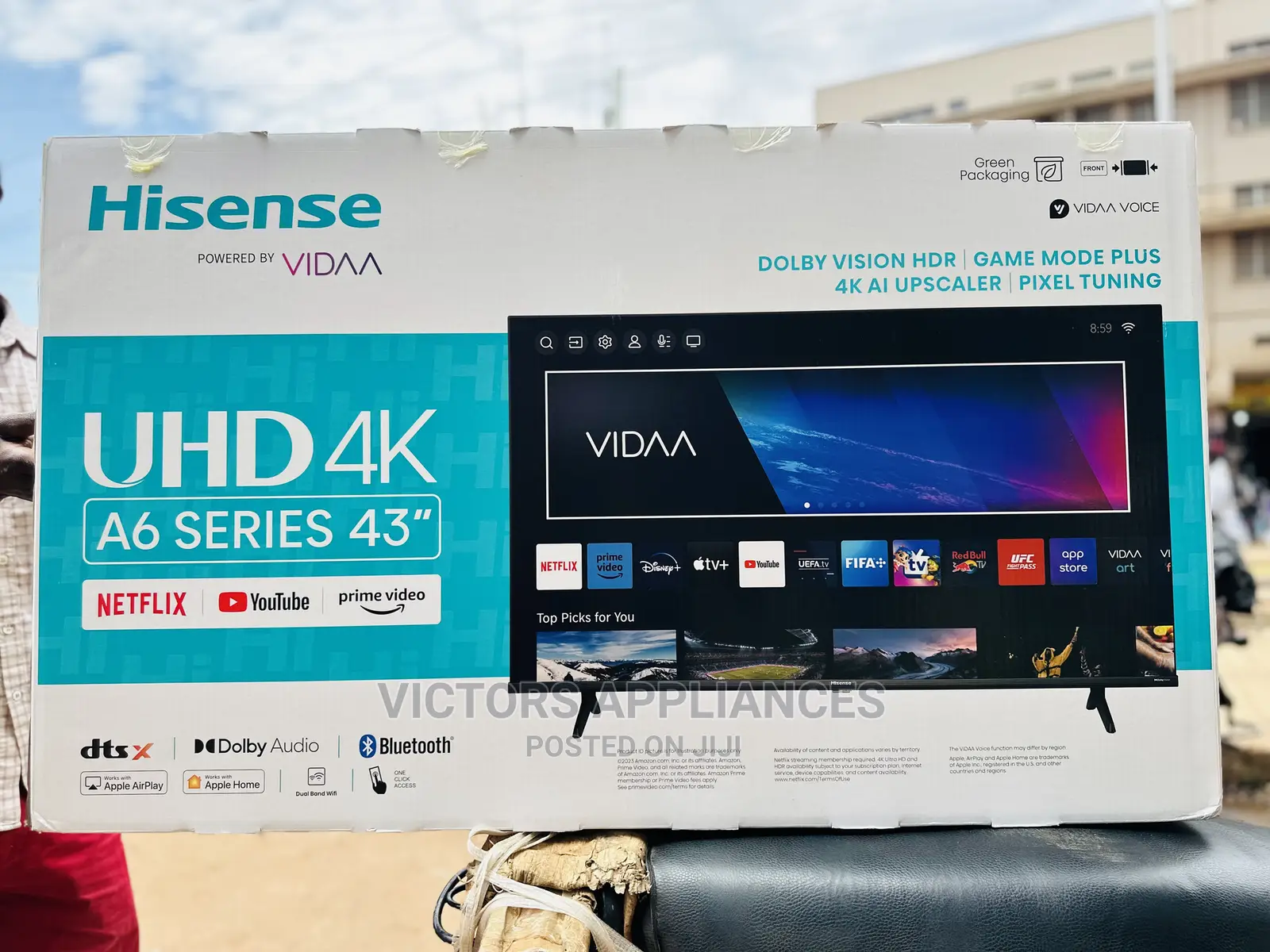 Brand New Hisense 43” UHD Smart Tv