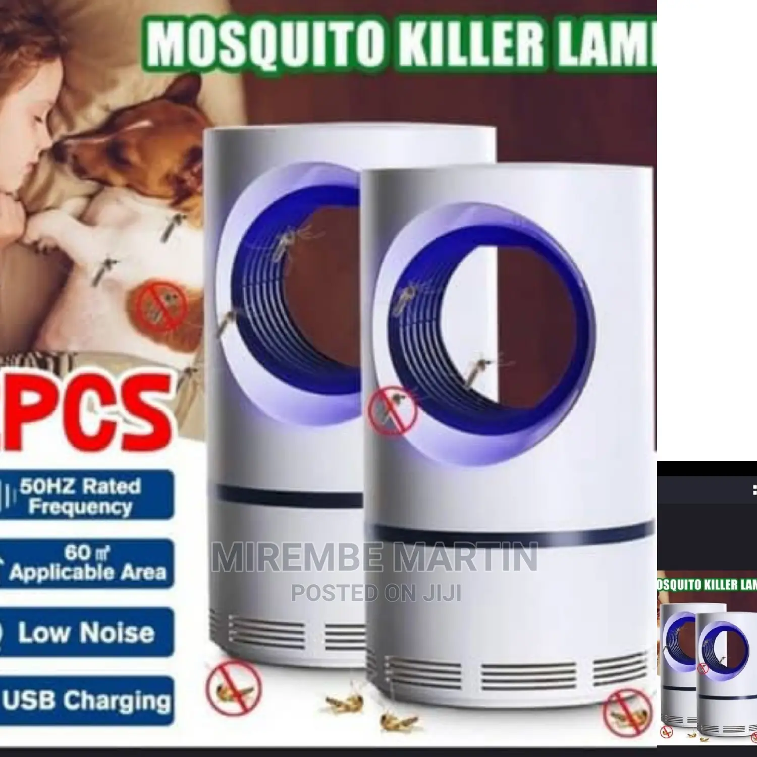 Portable Rechargeable Mosquito Killer Lamp