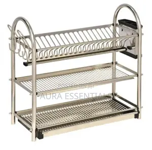 Heavy Duty Stainless Steel 3 Layer Dish Rack