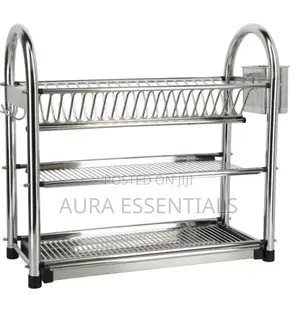 Heavy Duty Stainless Steel 3 Layer Dish Rack