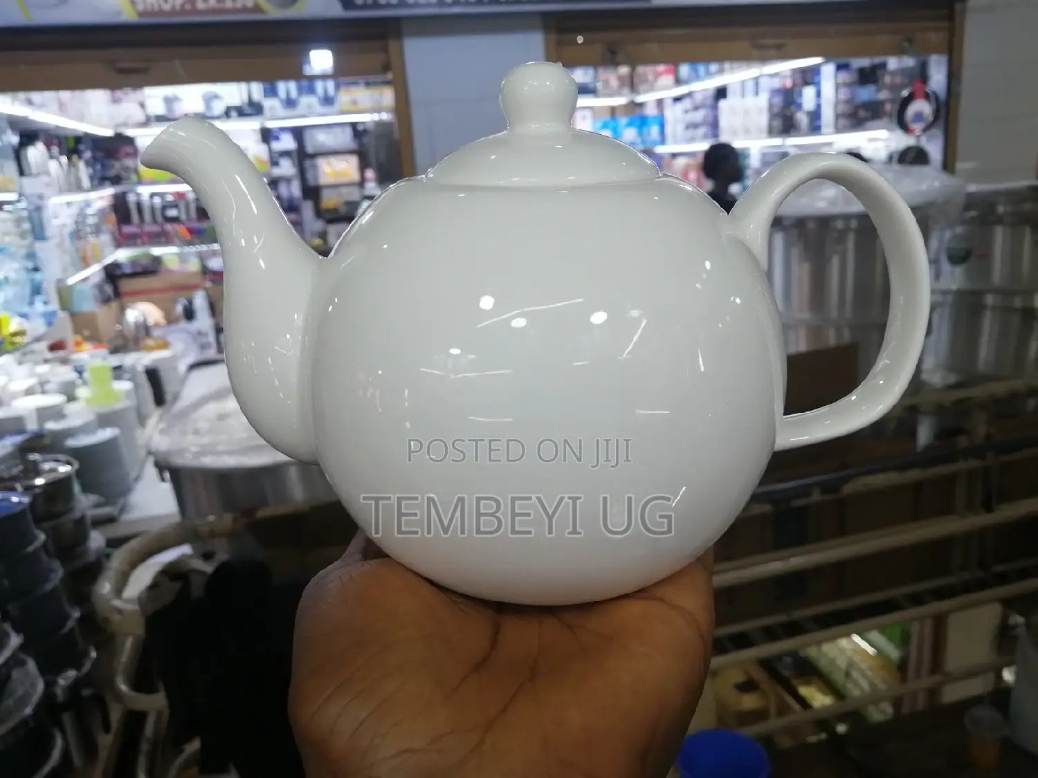 Porcelain White Tea Pot 3 Cups