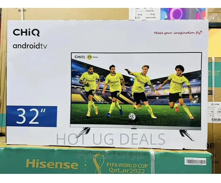Chiq 32” Frameless Google Certified Android Smart Tv Black