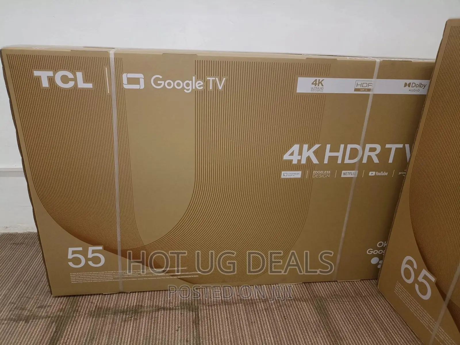 Tcl 55" Inch Smart Original Google Led Tv - Black