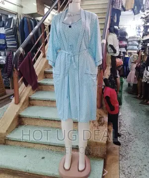 Ladies Night Dress With Floral Detail - Multidesign