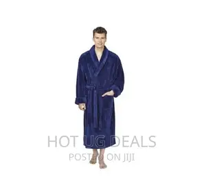 Unisex Exquisite Bathrobe With Varying Designs - Blue