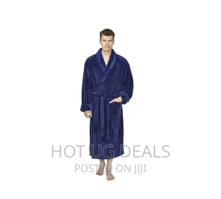 Unisex Exquisite Bathrobe With Varying Designs - Blue