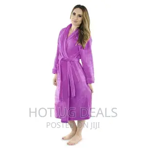 Cotton Bathrobe - Purple