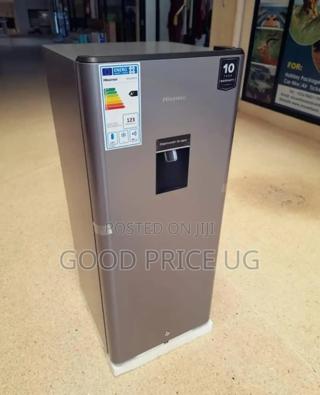 229 Litres Hisense Silver Fridge With Dispenser
