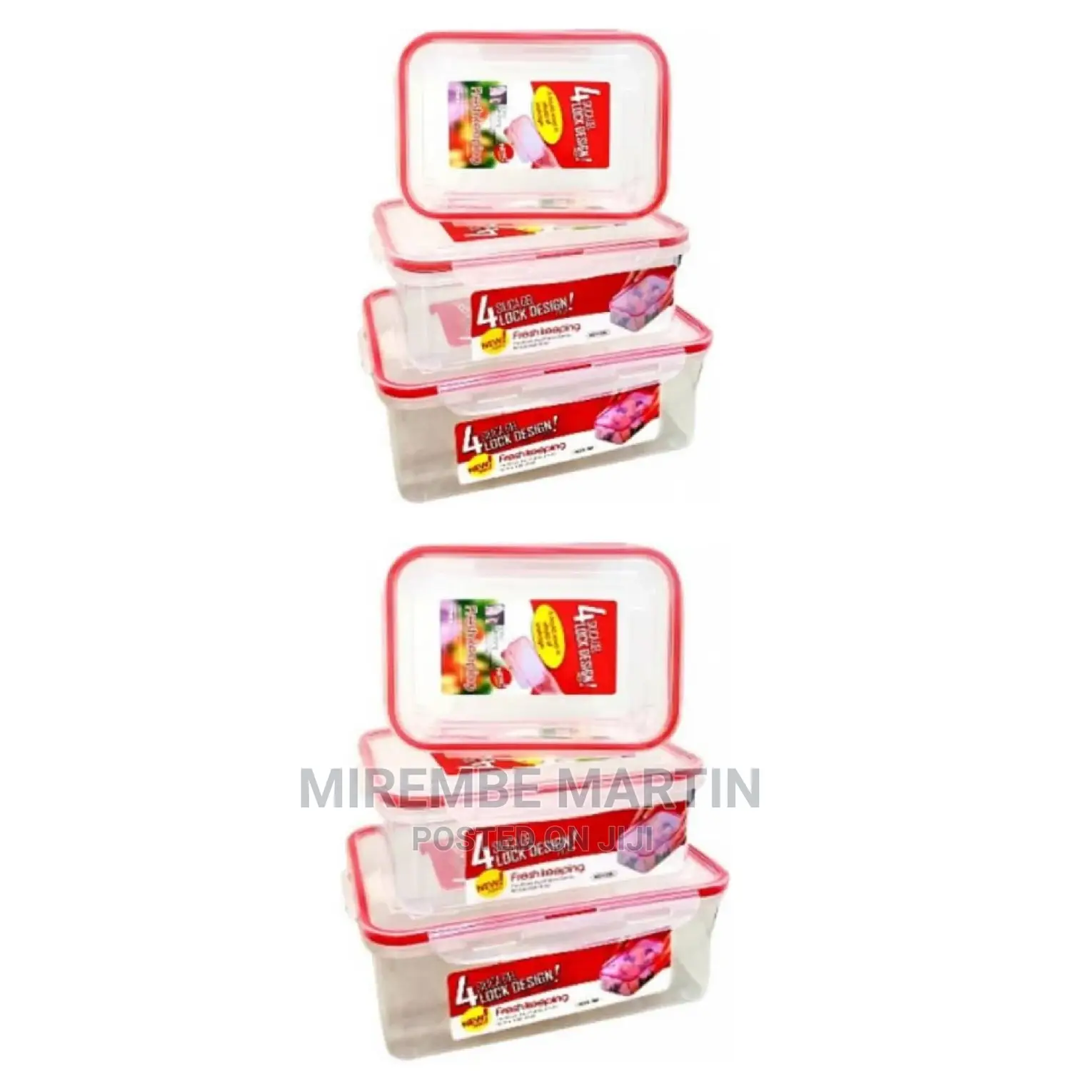 Plastic Food Containers Set