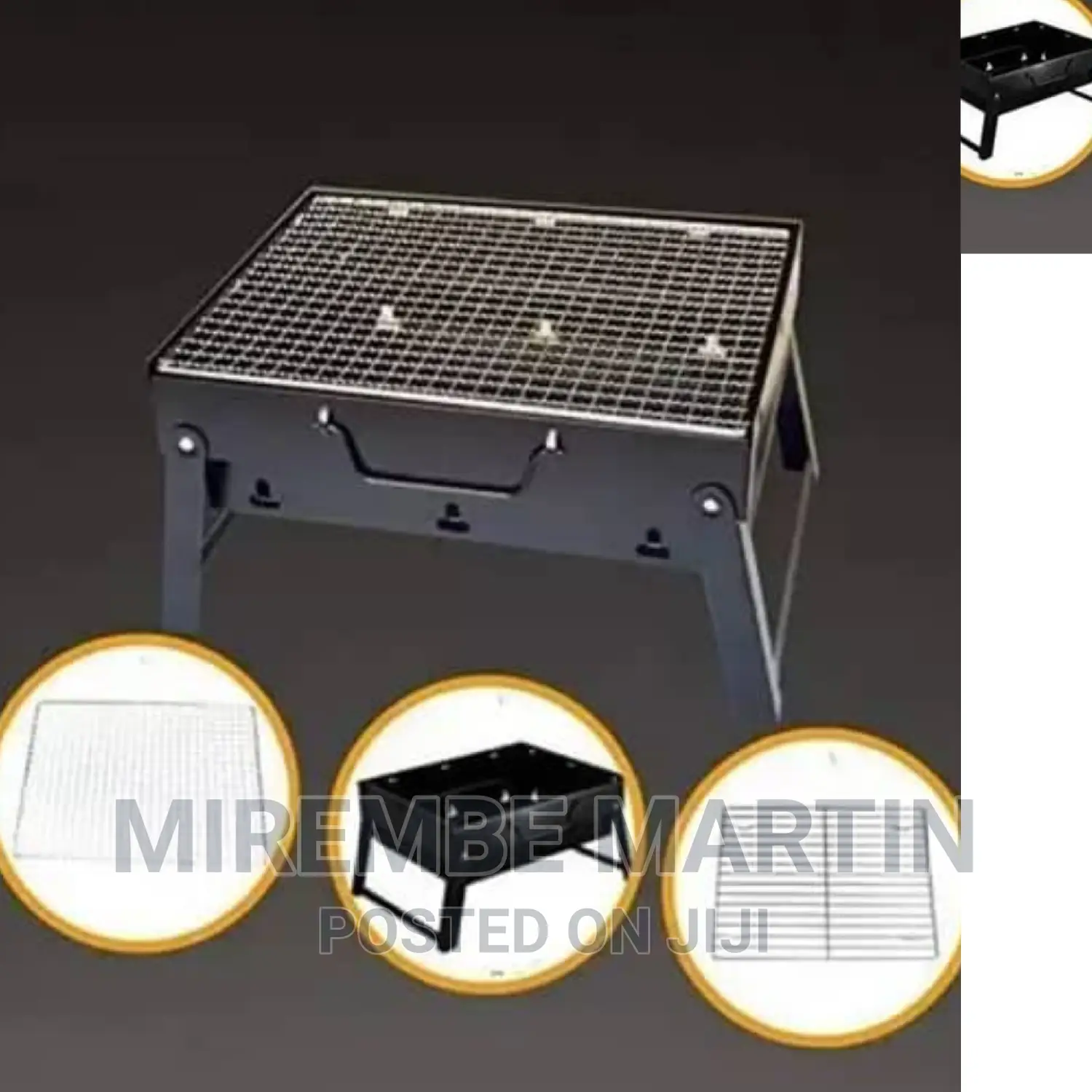 Black Portable BBQ Grill