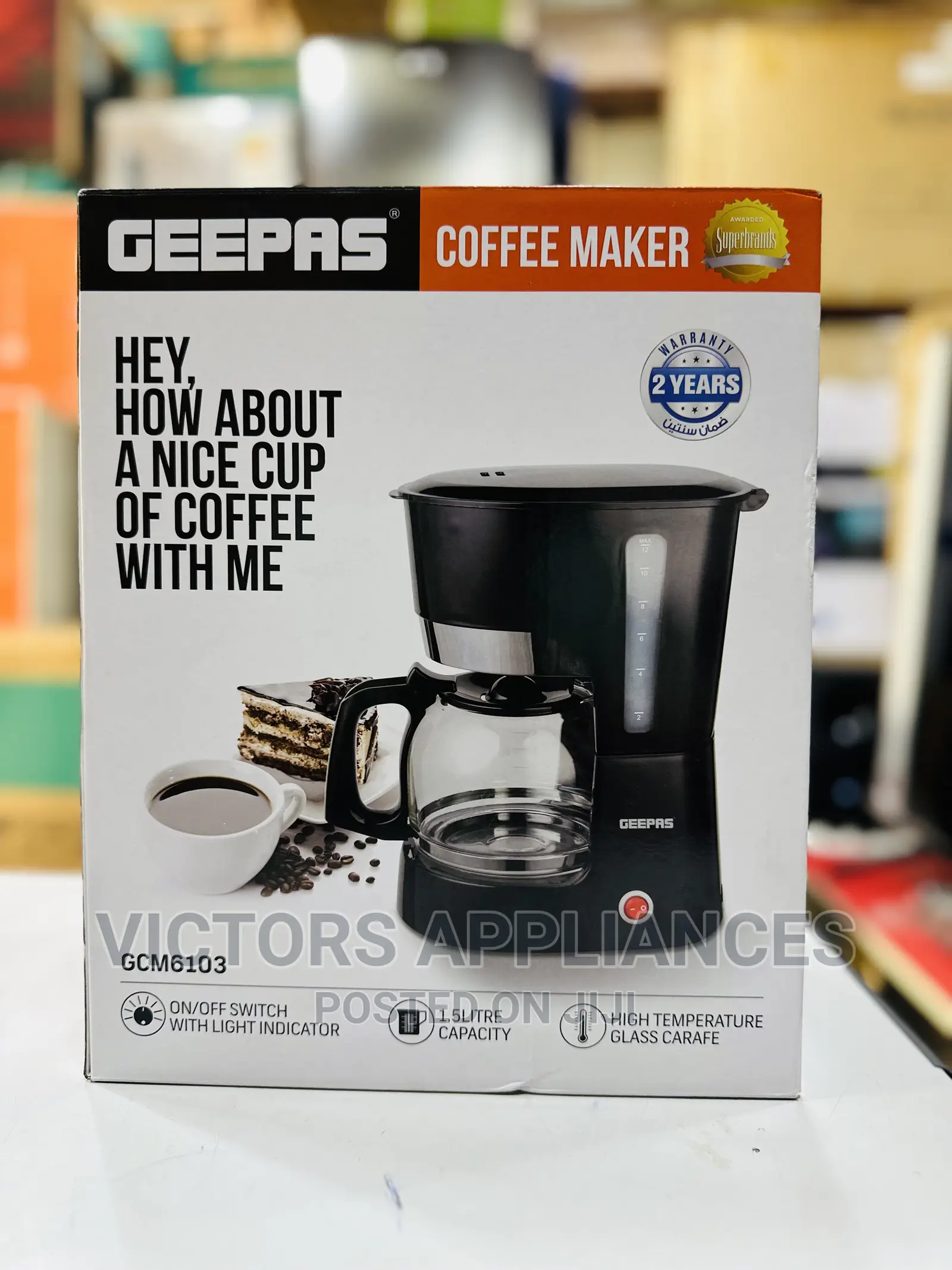Geepas Coffee Maker Machine