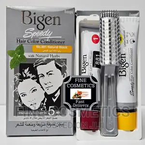 Bigen Speedy, Hair Coloring Conditioner Dye Natural Black
