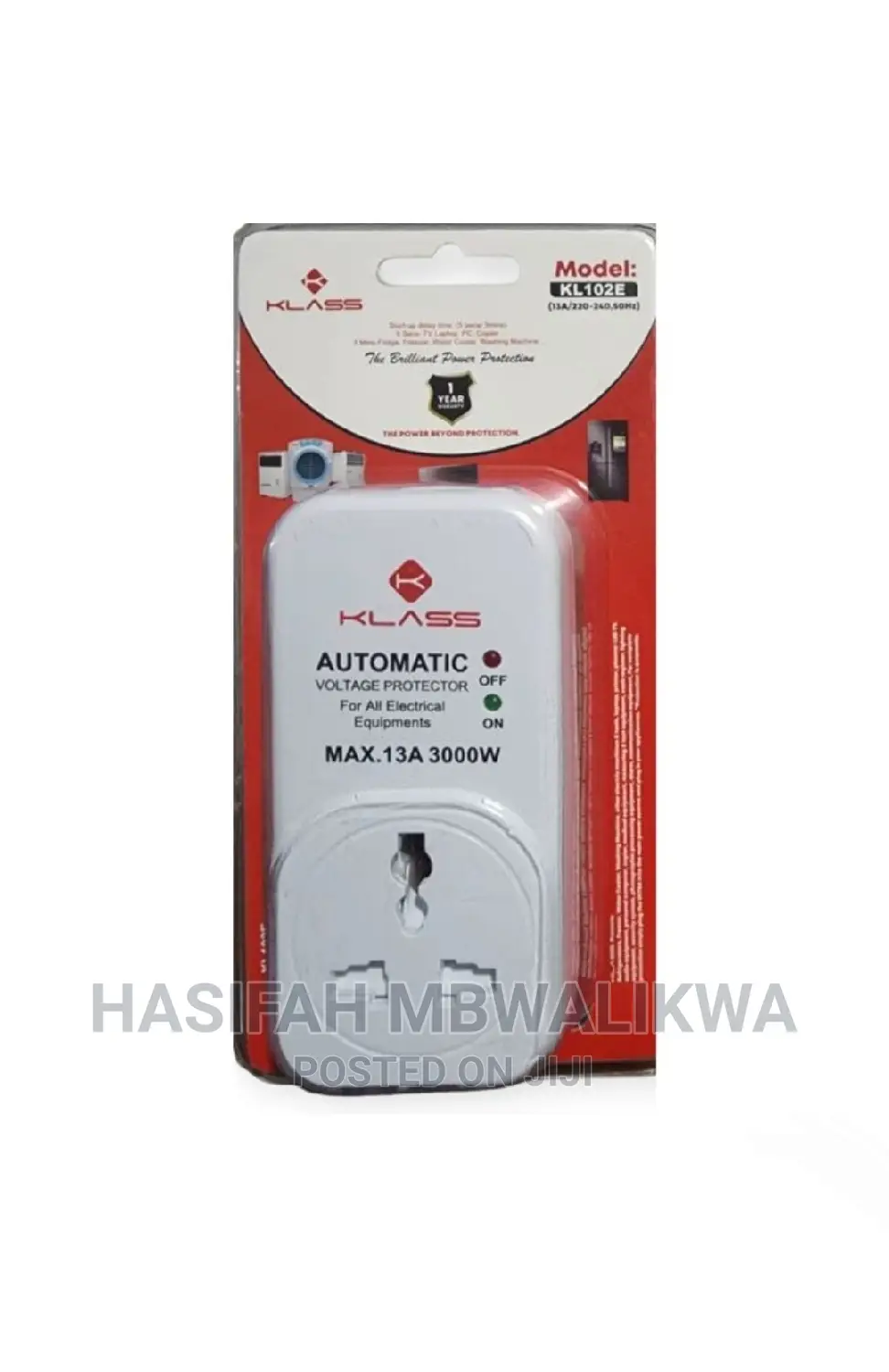 Klass Automatic Voltage Protector- 13A 3000W